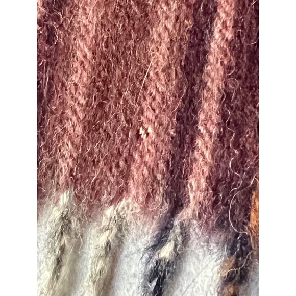 George Straith Ltd. 100% Cashmere Plaid Scarf 61.5"X12" Scotland Fringed READ - Picture 7 of 7